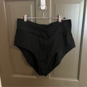 Aerie High Waisted Crossover Swim Bottoms